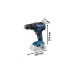 Bosch Akku-Schlagbohrschrauber GSB 18V-55 Professional solo, 18Volt(blau/schwarz, ohne Akku und Ladegerät)