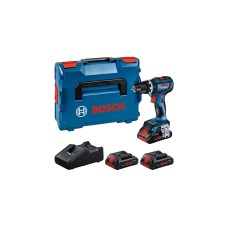Bosch Akku-Schlagbohrschrauber GSB 18V-90 C Professional, 18Volt(blau/schwarz, 3x Li-Ion Akku ProCORE18V 4,0Ah, in L-BOXX)