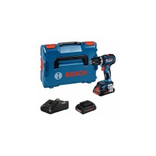 Bosch Akku-Schlagbohrschrauber GSB 18V-90 C Professional, 18Volt(blau/schwarz, 2x Li-Ion Akku ProCORE18V 4,0Ah, in L-BOXX)