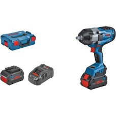 Bosch Akku-Schlagschrauber BITURBO GDS 18V-1000 Professional, 18Volt(blau/schwarz, 2x Akku ProCORE18V 8,0Ah, 1/2", in L-BOXX)