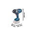 Bosch Akku-Schlagschrauber BITURBO GDS 18V-1000 Professional solo, 18Volt(blau/schwarz, ohne Akku und Ladegerät, 1/2