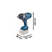 Bosch Akku-Schlagschrauber BITURBO GDS 18V-1050 H Professional, 18Volt(blau/schwarz, 2x Akku ProCORE18V 8,0Ah, 3/4