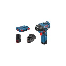 Bosch Akku-Schlagschrauber GDR 12V-110 Professional(blau/schwarz, 2x Li-Ionen Akku 3,0Ah, in L-BOXX)