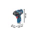 Bosch Akku-Schlagschrauber GDR 12V-110 Professional(blau/schwarz, 2x Li-Ionen Akku 3,0Ah, in L-BOXX)
