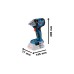 Bosch Akku-Schlagschrauber GDS 18V-330 HC Professional, 18Volt(blau/schwarz, 2x Li-Ion Akku ProCORE18V 4,0Ah, Bluetooth Modul, in L-BOXX)
