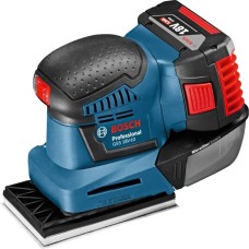 Bosch Akku-Schwingschleifer GSS 18V-10 Professional(blau, 2x Li-Ionen Akku 5,0Ah, in L-BOXX)