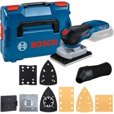 Bosch Akku-Schwingschleifer GSS 18V-13 Professional solo(blau/schwarz, ohne Akku und Ladegerät, in L-BOXX, 3 Schleifplatten)