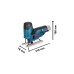 Bosch Akku-Stichsäge GST 12V-70 Professional, 12 Volt(blau/schwarz, 2x Li-Ionen Akku 3,0Ah, in L-BOXX)