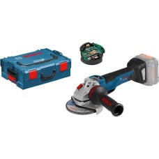 Bosch Akku-Winkelschleifer GWS 18V-10 PSC Professional solo, 18Volt(blau/schwarz, ohne Akku und Ladegerät, Bluetooth Modul, in L-BOXX)