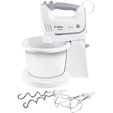Bosch ErgoMixx standn'bowl MFQ 36460, Handmixer(weiß/grau, inkl. Kunststoffrührschüssel)