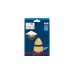 Bosch Expert C470 Schleifblatt, 62 x 102mm, K80(10 Stück, für Multischleifer)