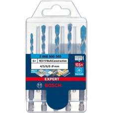 Bosch Expert HEX-9 MultiConstruction Bohrer-Satz, 5-teilig(Ø 4 / 5 / 6 / 8mm)