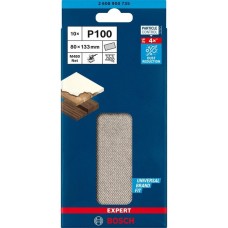 Bosch Expert M480 Netzstruktur-Schleifblatt 80 x 133mm, K100(10 Stück, für Schwingschleifer)