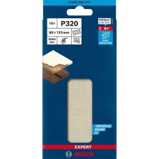 Bosch Expert M480 Netzstruktur-Schleifblatt 80 x 133mm, K320(10 Stück, für Schwingschleifer)