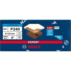 Bosch Expert M480 Netzstruktur-Schleifblatt Ø 125mm, K240(50 Stück, für Exzenterschleifer)
