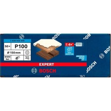 Bosch Expert M480 Netzstruktur-Schleifblatt Ø 150mm, K100(50 Stück, für Exzenterschleifer)