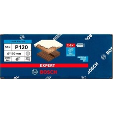 Bosch Expert M480 Netzstruktur-Schleifblatt Ø 150mm, K120(50 Stück, für Exzenterschleifer)