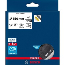 Bosch Expert Multiloch Stützteller, weich, Ø150mm, M8, Schleifteller(schwarz, für Bosch Exzenterschleifer)