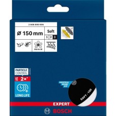 Bosch Expert Multiloch Universalstützteller, weich, Ø150mm, M8+5/16", Schleifteller(schwarz, für Exzenterschleifer)