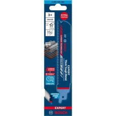 Bosch Expert Säbelsägeblatt ‘Thick Tough Metal’ S 955 CHC, 3 Stück(Länge 150mm)