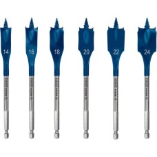 Bosch Expert Self Cut Speed Flachfräsbohrer-Satz, 6-teilig,Ø 14 - 24mm(Länge 152mm)