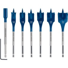 Bosch Expert Self Cut Speed Flachfräsbohrer-Satz, 7-teilig,Ø 16 - 32mm(Länge 152mm, inkl. 1 Verlängerung)