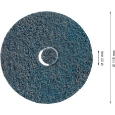 Bosch Expert Vlies-Schleifscheibe N477 SCM, Ø 115mm, sehr fein(Bohrung Ø 22mm, für kleine Winkelschleifer)