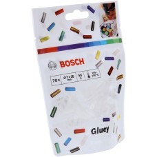 Bosch Gluey-Klebesticks, transparent, Ø 7mm x 20mm, Kleber(transparent, 70 Stück, für Gluey Pen)