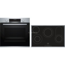 Bosch HBD632LS80, Backofen-Set(edelstahl/schwarz)