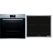 Bosch HND777LS61, Herdset(schwarz/silber, 60 cm, Home Connect)