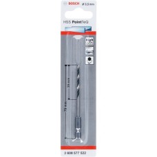 Bosch HSS-Spiralbohrer PointTeQ Hex, Ø 3,5mm(Arbeitslänge 39mm)
