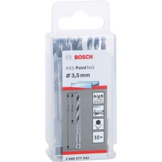 Bosch HSS-Spiralbohrer PointTeQ Hex, Ø 3,5mm(10 Stück, Arbeitslänge 39mm)