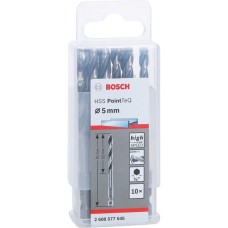 Bosch HSS-Spiralbohrer PointTeQ Hex, Ø 5mm(10 Stück, Arbeitslänge 52mm)