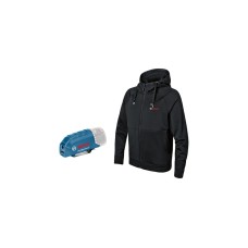 Bosch Heat+Jacket GHH 12+18V Solo Größe 2XL, Arbeitskleidung(schwarz, ohne Akku und Ladegerät)