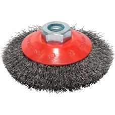 Bosch Kegelbürste Clean for Metal, Ø 100mm, gewellt(0,3mm Stahldraht, M14, für Winkelschleifer)