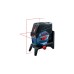 Bosch Kombilaser GCL 2-50 C Professional + RM2 + BM3, Kreuzlinienlaser(blau/schwarz, Li-Ionen-Akku 2,0 Ah, in L-BOXX, rote Laserlinien, mit Halterungen)