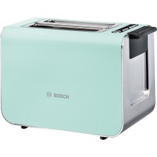 Bosch Kompakt-Toaster Styline TAT8612(türkis/silber, 860 Watt, für 2 Scheiben Toast)