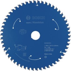 Bosch Kreissägeblatt Expert for Aluminium, Ø 160mm, 54Z(Bohrung 20mm, für Akku-Handkreissägen)