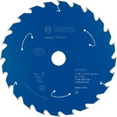 Bosch Kreissägeblatt Expert for Wood, Ø 165mm, 24Z(Bohrung 20mm, für Akku-Handkreissägen)