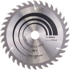 Bosch Kreissägeblatt Optiline Wood, Ø 165mm, 36Z(Bohrung 20mm, für Handkreissägen)