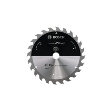 Bosch Kreissägeblatt Standard for Wood, Ø 173mm, 24Z(Bohrung 20mm, für Akku-Handkreissägen)