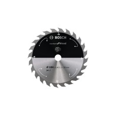 Bosch Kreissägeblatt Standard for Wood, Ø 184mm, 24Z(Bohrung 20mm, für Akku-Handkreissägen)