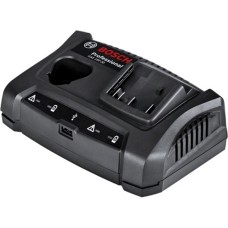 Bosch Ladegerät GAX 18V-30 Professional(schwarz, 10,8 / 12 Volt + 14,4 / 18 Volt + USB, AMPShare Alliance)