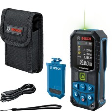 Bosch Laser-Entfernungsmesser GLM 50-27 CG Professional(blau/schwarz, Li-Ion-Akku 3,7V 1Ah, Reichweite 50m, grüne Laserlinie)
