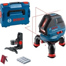 Bosch Linienlaser GLL 3-50 Professional, Kreuzlinienlaser(blau/schwarz, L-BOXX 136, rote Laserlinien)