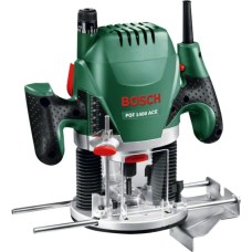 Bosch Oberfräse POF 1400 ACE(grün/schwarz, 1.400 Watt, Koffer)