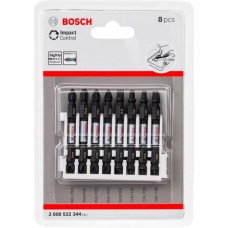 Bosch Pick and Click Impact Control Doppelklingenbit-Satz, 8-teilig(65mm, TORX, PH, PZ, Schlitz)
