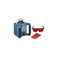 Bosch Rotationslaser GRL 300 HV Professional, mit Halterung(blau/schwarz, Koffer)
