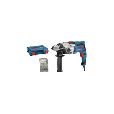 Bosch Schlagbohrmaschine GSB 20-2 Professional(blau/schwarz, 850 Watt, L-CASE + Steinbohrer-Set)