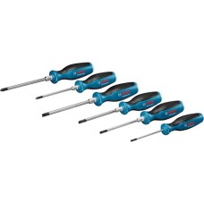Bosch Schraubendreher-Set PH/SL Professional, 6-teilig(blau/schwarz, 5x mit Schlagkappe)